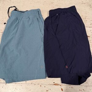 RHONE Men's Athletic Shorts - Blue and Navy